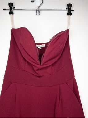 Charlotte Russe Strapless Wine Red Sweetheart Dress